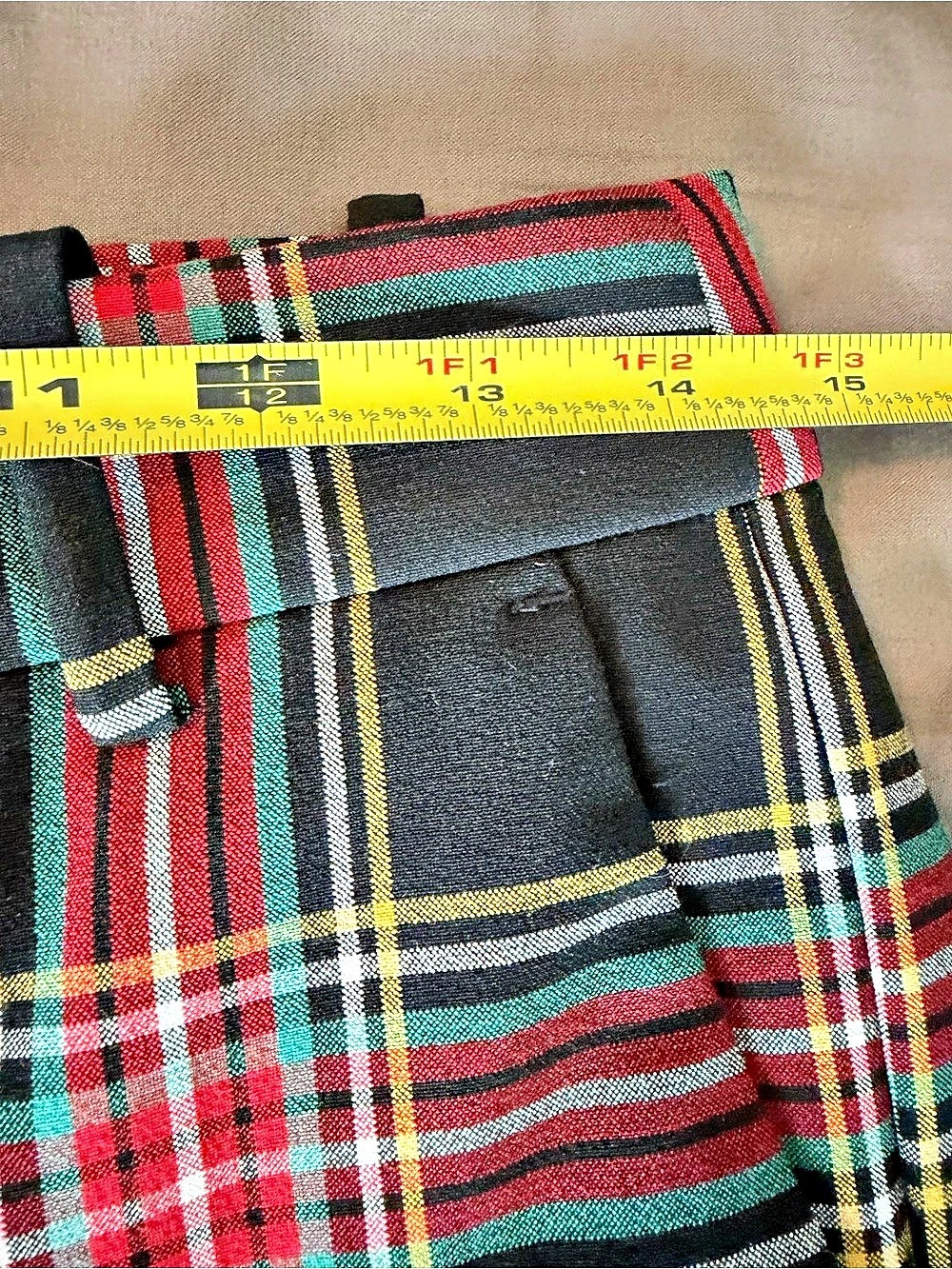 J.Crew Ruby Full-Length Pant Plaid Full-Length Pants in Black & Red Size 2 - Picture 10 of 12